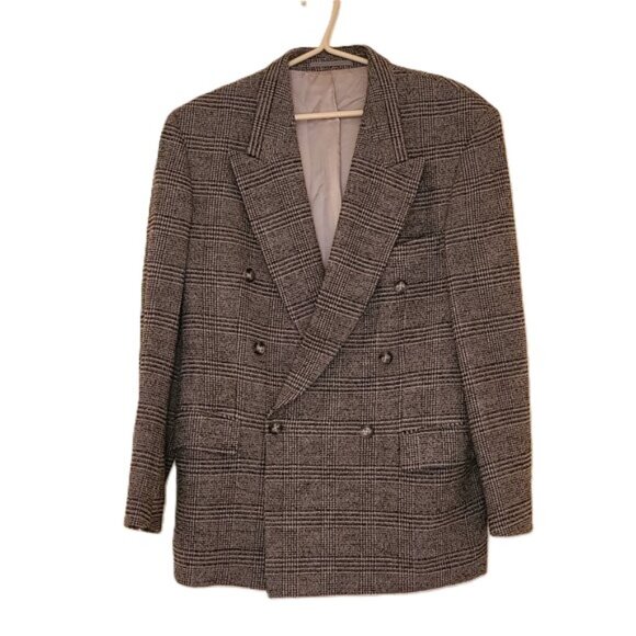 Vintage Hugo Boss Zeus Wool Double Breasted Sports Coat/Blazer - Picture 1 of 8